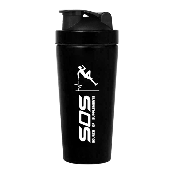 Black SOS Premium Steel Shaker